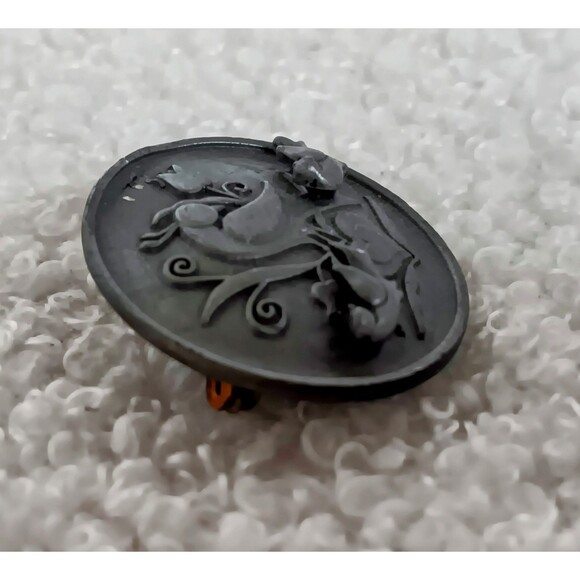 Vintage Torino Pewter Bird Brooch & Earrings Set - Picture 8 of 14